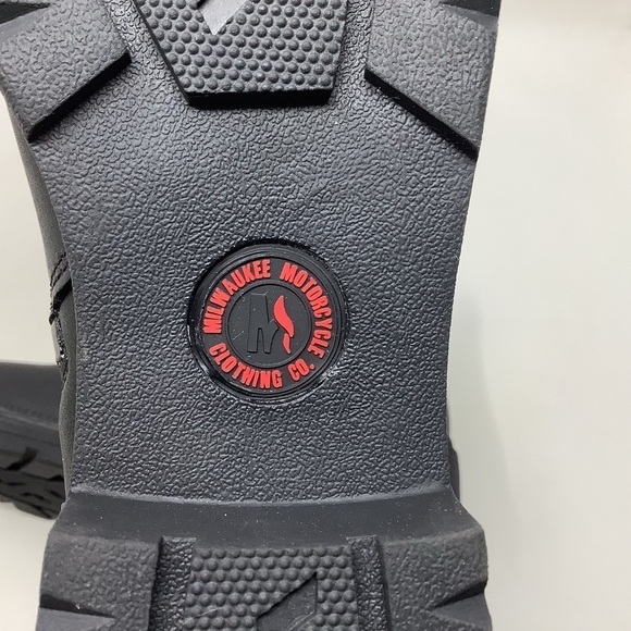 Milwaukee Women's Black "Capri" Motorcycle Riding Boots - Picture 7 of 9